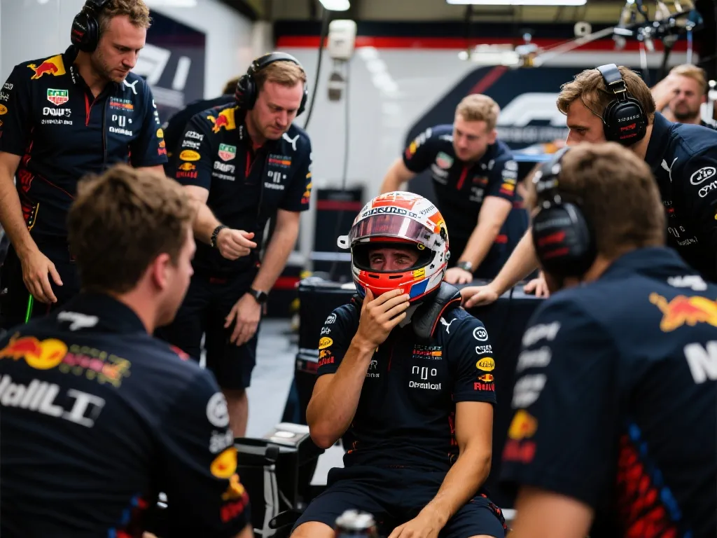 F1新秀意外时刻：进站瞬间的脆弱与真实